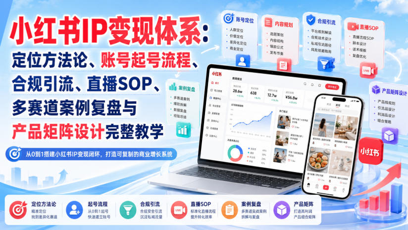 网红叫兽·连怼打爆蓝海单品，短视频带货好物分享实战课