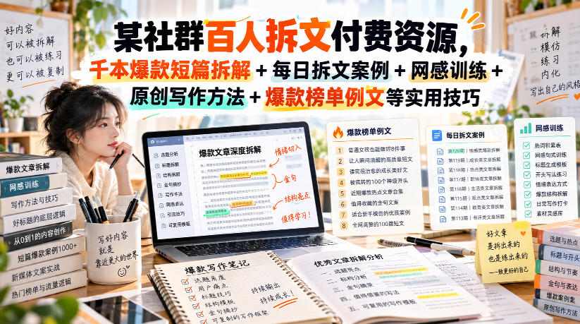 风景类赛道短视频运营教学：诗词文学中式美学，新号养号对标账号定位，DOU+高性价比投放全流程