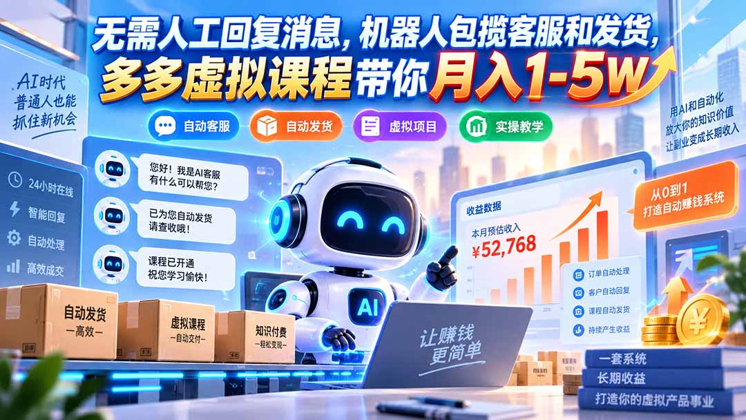 美女号不封号新玩法，虚拟资源变现，日入300-500+