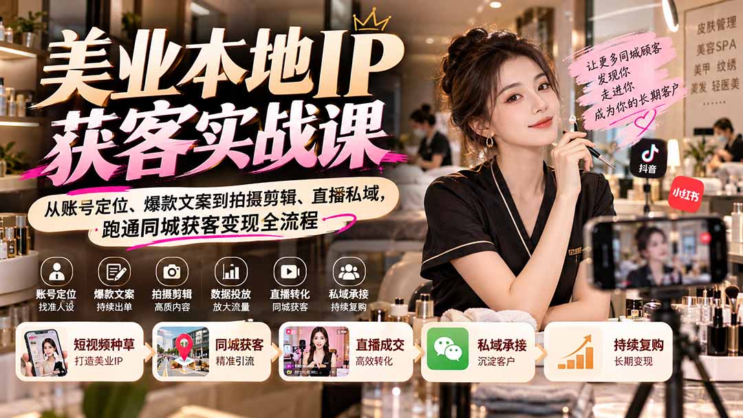 （6192期）美业盈利·必杀技（线上课）-会籍卡设计，让成交率大幅上升（9节）