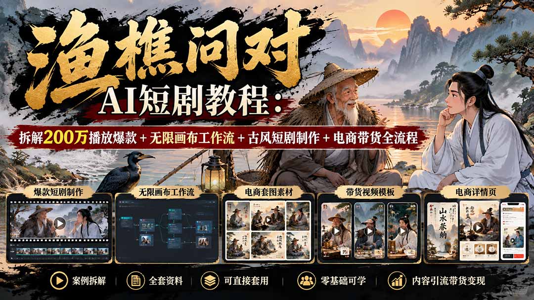 矢量动画情感教程-高点赞涨粉，适合情感、思维、创业教育等赛道
